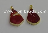 NGP7247 22*35mm flat teardrop mookaite gemstone pendants