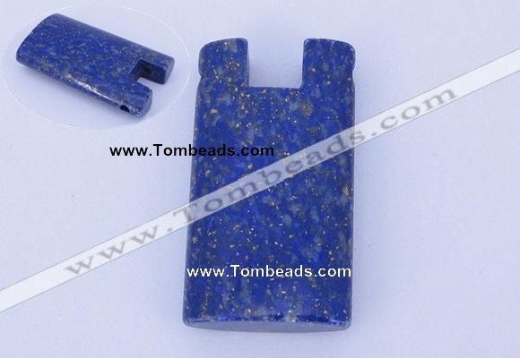 NGP725 18*32mm rectangle natural lapis lazuli gemstone pendant