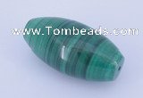 NGP735 18*36mm rice natural malachite gemstone pendant wholesale