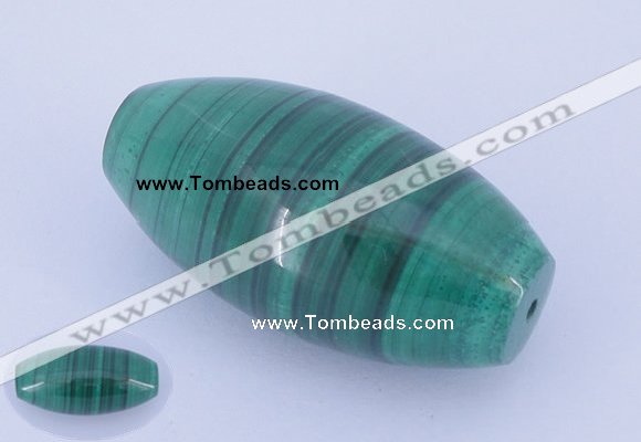 NGP735 18*36mm rice natural malachite gemstone pendant wholesale