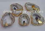 NGP7396 45*50mm - 50*55mm freeform druzy agate pendants