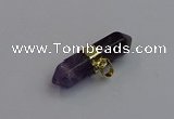 NGP7445 12*45mm sticks amethyst gemstone pendants wholesale