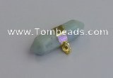 NGP7450 12*45mm sticks amazonite gemstone pendants wholesale