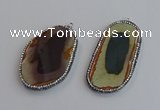 NGP7471 30*50mm - 35*55mm freeform imperial jasper beads