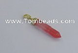 NGP7540 8*40mm sticks cherry quartz pendants wholesale