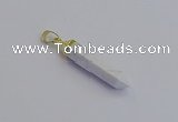 NGP7543 8*40mm sticks white howlite pendants wholesale