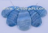 NGP78 Fashion blue lace agate gemstone pendants set jewelry wholesale