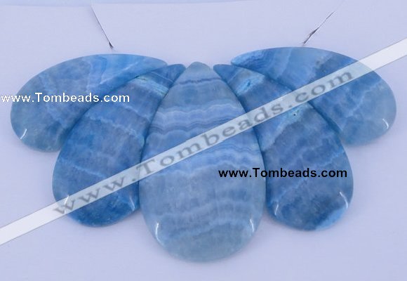 NGP78 Fashion blue lace agate gemstone pendants set jewelry wholesale