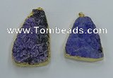 NGP8565 28*45mm - 35*50mm freeform druzy agate pendants wholesale