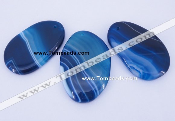 NGP861 5PCS 30-35mm*50-60mm freeform agate gemstone pendants