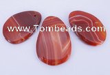 NGP863 5PCS 30-45mm*50-60mm freeform agate gemstone pendants