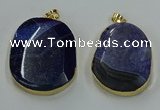 NGP8631 32*45mm - 46*48mm freeform druzy agate pendants wholesale