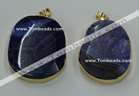 NGP8631 32*45mm - 46*48mm freeform druzy agate pendants wholesale