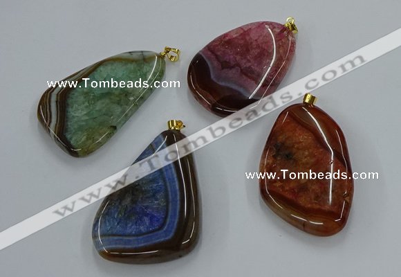 NGP8643 30*45mm - 35*50mm freeform druzy agate pendants wholesale