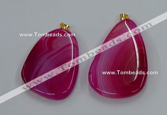 NGP8650 30*45mm - 35*50mm freeform agate pendants wholesale