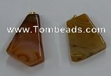 NGP8658 20*40mm - 40*50mm freeform agate pendants wholesale