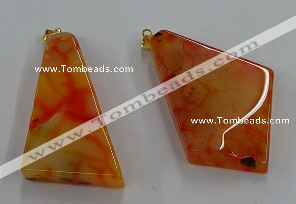 NGP8659 20*40mm - 40*50mm freeform agate pendants wholesale