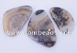 NGP866 5PCS 30-50mm*50-70mm freeform agate gemstone pendants