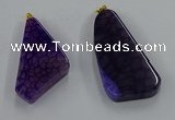 NGP8660 20*40mm - 40*50mm freeform agate pendants wholesale