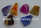 NGP8665 20*40mm - 40*50mm freeform agate pendants wholesale