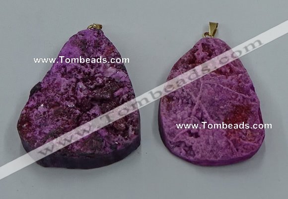 NGP8670 35*55mm - 45*60mm freeform druzy agate pendants wholesale