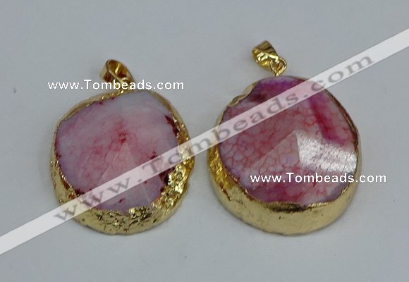 NGP8690 28*35mm - 30*40mm freeform agate pendants wholesale