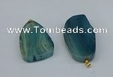 NGP8718 28*38mm - 40*45mm freeform agate pendants wholesale