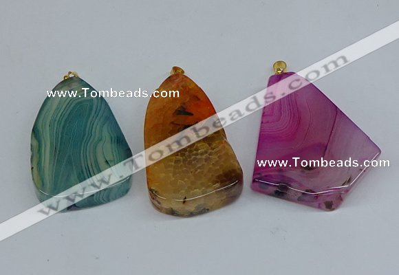 NGP8722 28*38mm - 40*45mm freeform agate pendants wholesale