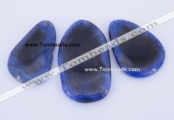 NGP881 5PCS 35-45mm*60-75mm freeform agate gemstone pendants