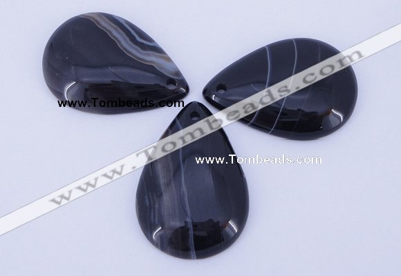 NGP887 5PCS 27*38mm flat teardrop agate gemstone pendants wholesale