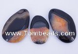 NGP902 5PCS 30-45mm*55-70mm freeform agate druzy geode gemstone pendants