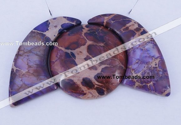 NGP93 Dyed imperial jasper gemstone pendants set jewelry wholesale
