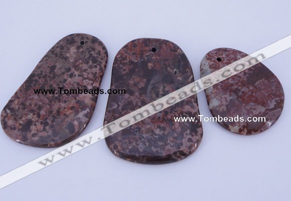 NGP941 5PCS 35-45mm*45-65mm freeform jasper gemstone pendants