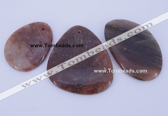 NGP942 5PCS 35-45mm*45-60mm freeform jasper gemstone pendants