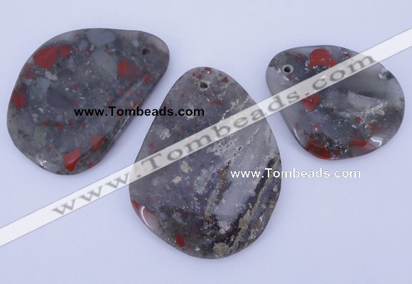 NGP953 5PCS 35-50mm*45-60mm freeform jasper gemstone pendants