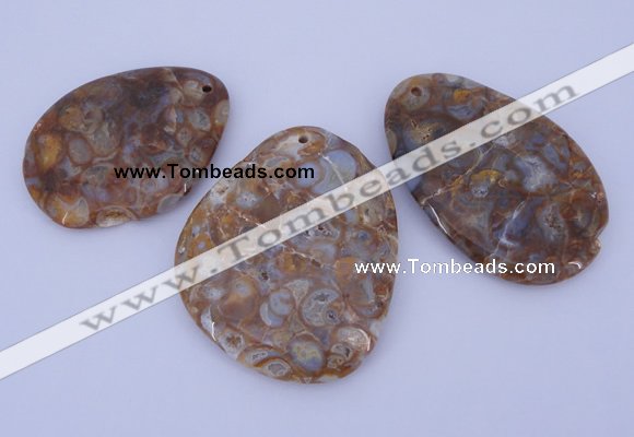 NGP955 5PCS 35-55mm*50-65mm freeform jasper gemstone pendants