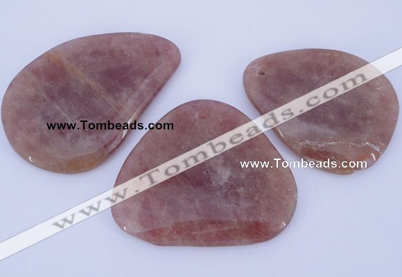 NGP956 5PCS 35-50mm*50-60mm freeform quartz gemstone pendants