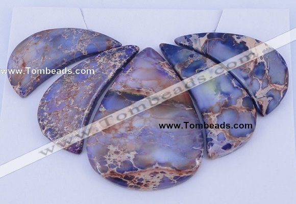 NGP96 Dyed imperial jasper gemstone pendants set jewelry wholesale