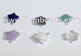 NGP9701 12mm faceted star  mixed gemstone pendants wholesale