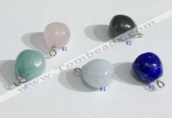 NGP9702 10mm teardrop  mixed gemstone pendants wholesale