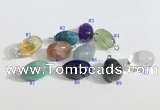 NGP9703 9*15mm teardrop  mixed gemstone pendants wholesale