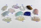 NGP9706 10*16mm horn-shaped  mixed gemstone pendants wholesale