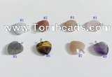 NGP9707 11mm faceted star-shaped  mixed gemstone pendants wholesale