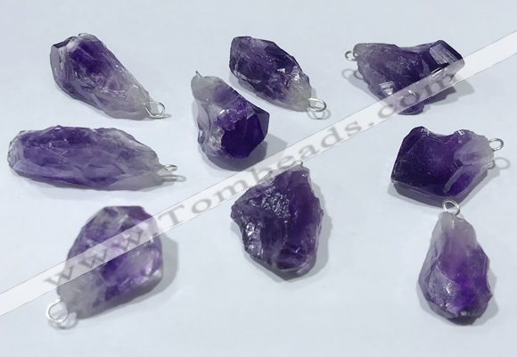 NGP9750 10*16mm-18*25mm freeform amethyst pendants wholesale