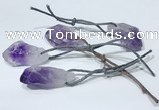 NGP9751 10*16mm-18*25mm freeform amethyst pendants wholesale