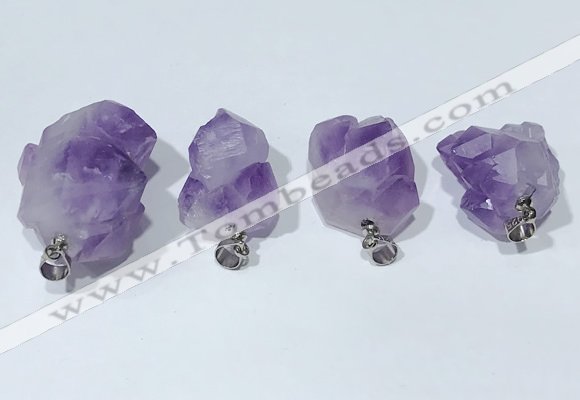 NGP9753 15*20mm-20*30mm freeform amethyst pendants wholesale