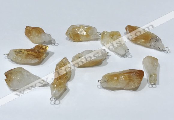 NGP9755 10*16mm-18*25mm freeform citrine pendants wholesale