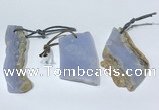 NGP9759 12*40mm-30*55mm freeform blue lace agate pendants