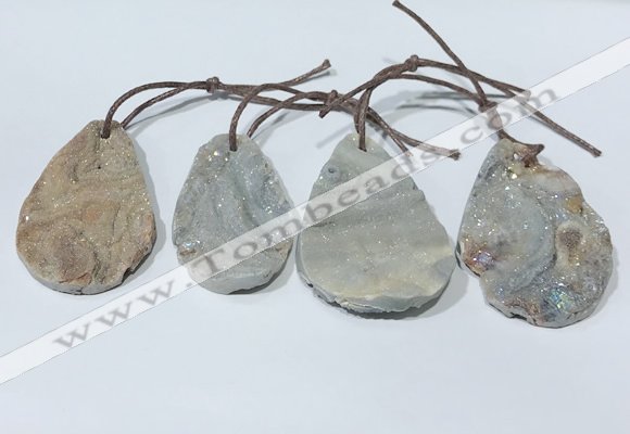 NGP9760 30*40mm-40*55mm freeform agate pendants