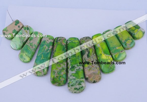 NGP98 Dyed imperial jasper gemstone pendants set jewelry wholesale